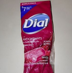 Dial POWER BERRIES 3 Sealed Box Bar 4 Oz Each Glycerin Gentle Skin Care Retired